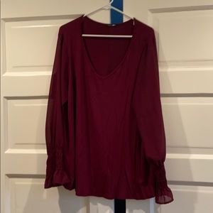 Papermoon wine color top